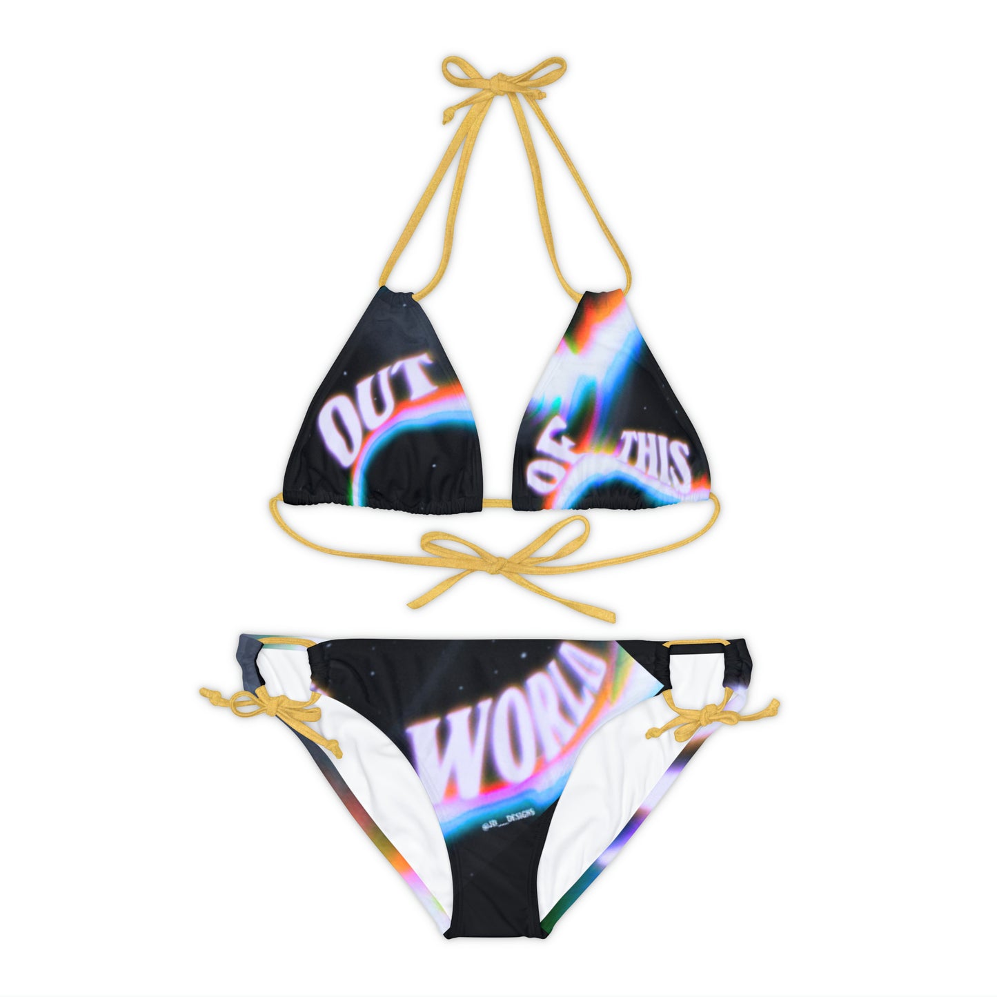 “Ootw” Strappy Bikini Set (AOP)