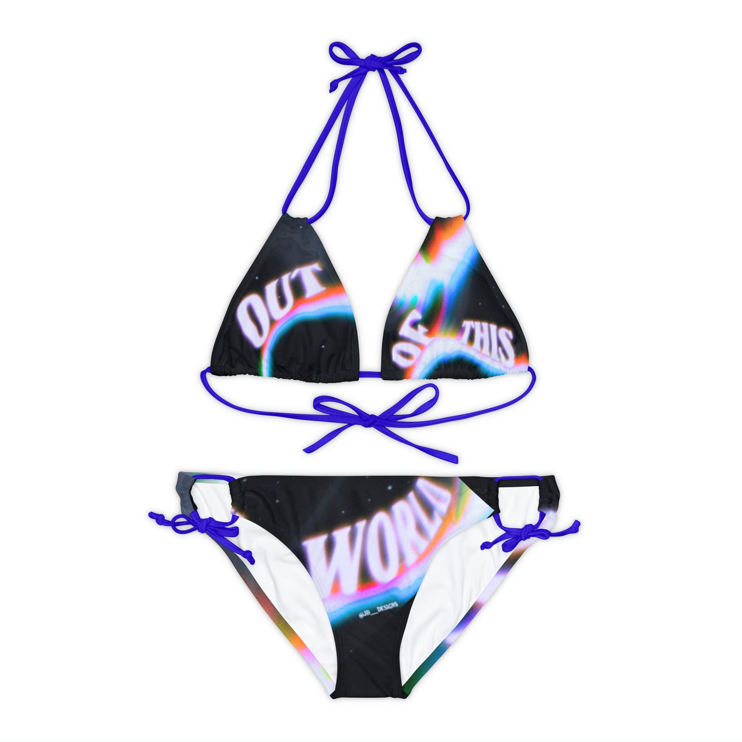 “Ootw” Strappy Bikini Set (AOP)