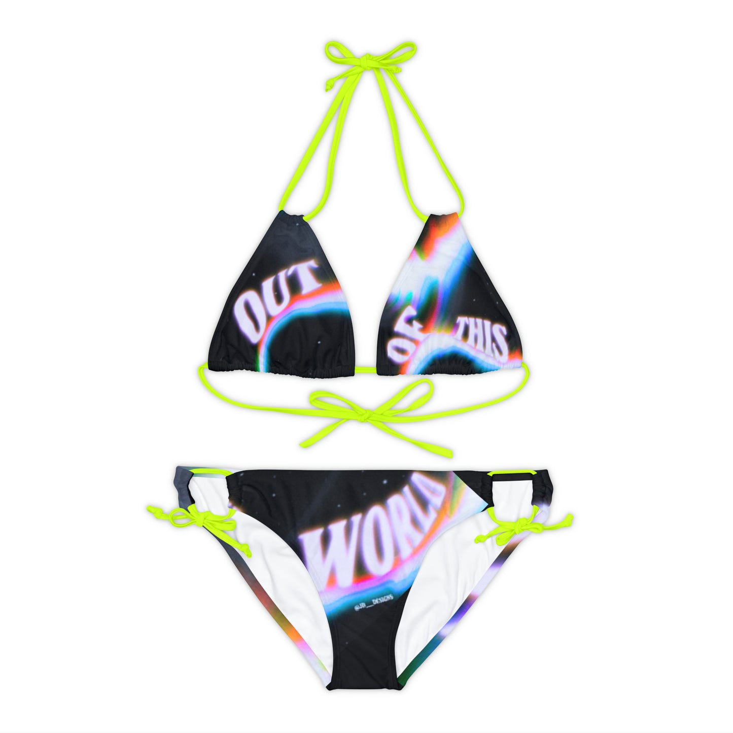 “Ootw” Strappy Bikini Set (AOP)