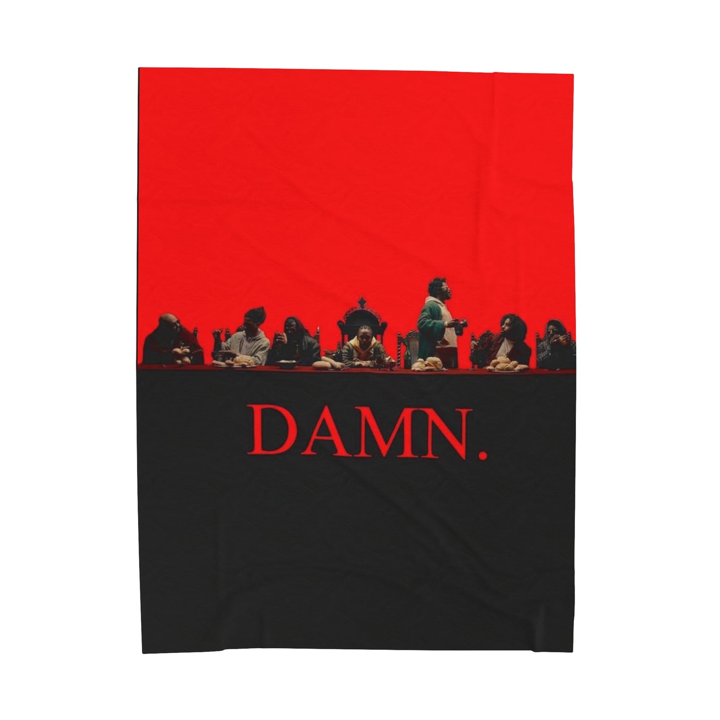 “Damn”Velveteen Plush Blanket