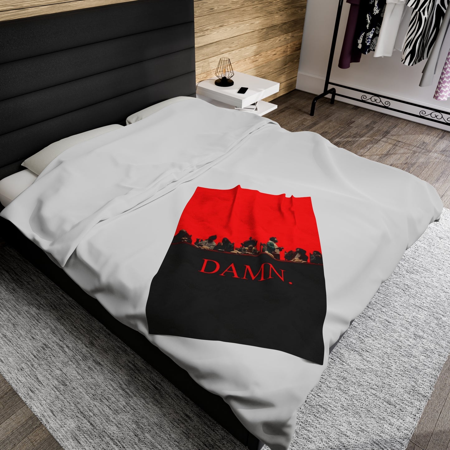 “Damn”Velveteen Plush Blanket