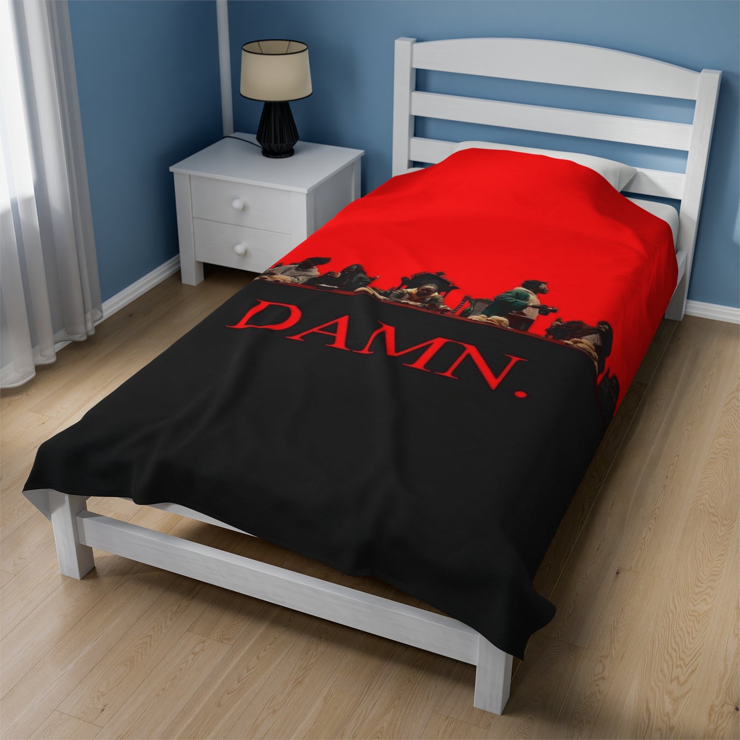 “Damn”Velveteen Plush Blanket