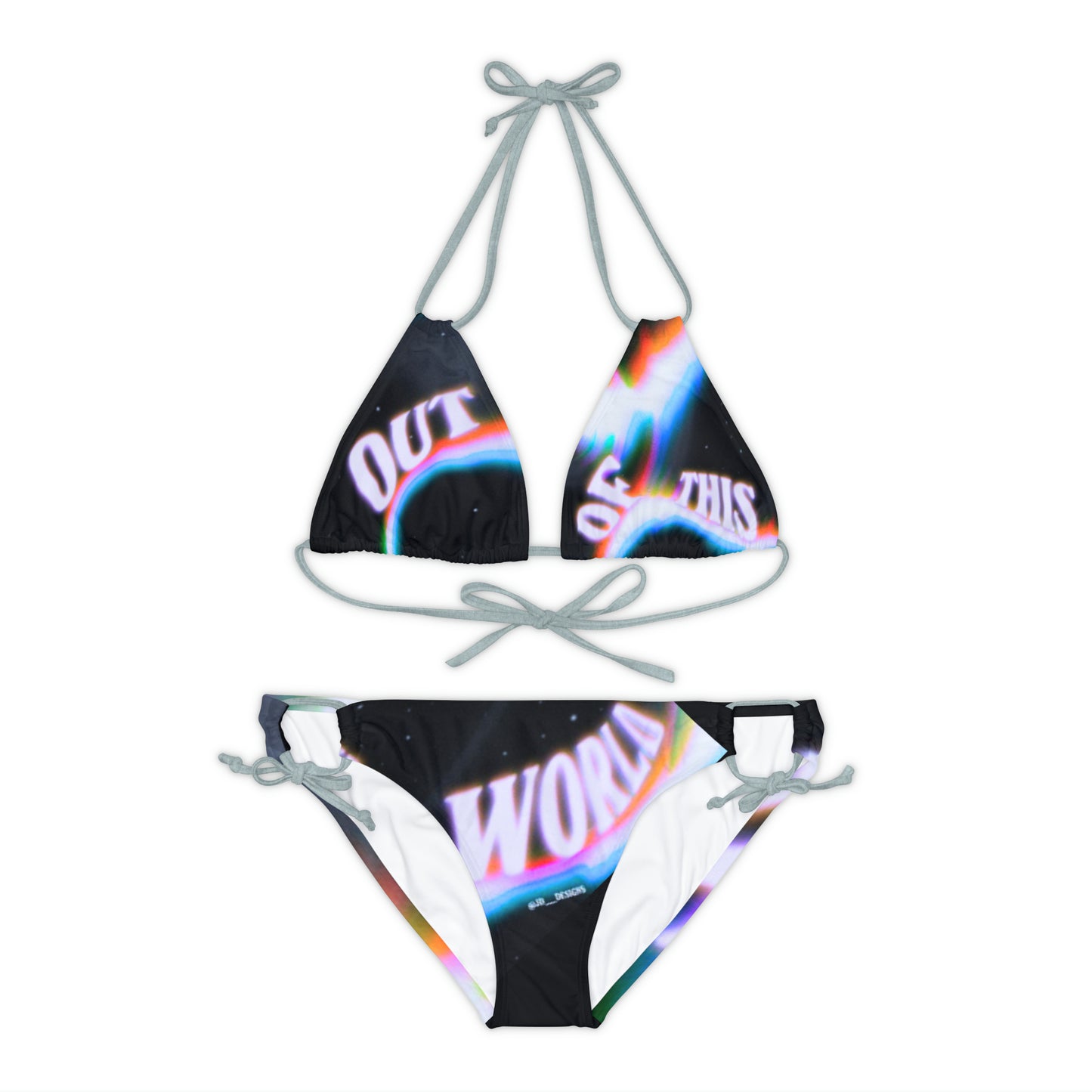 “Ootw” Strappy Bikini Set (AOP)