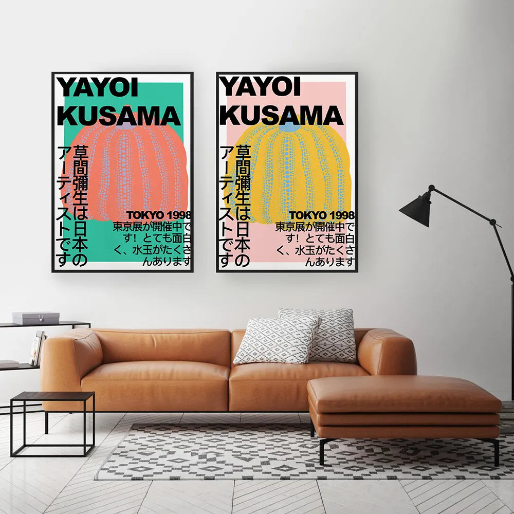 Yayoi Kusama Artwork Exhibition Posters