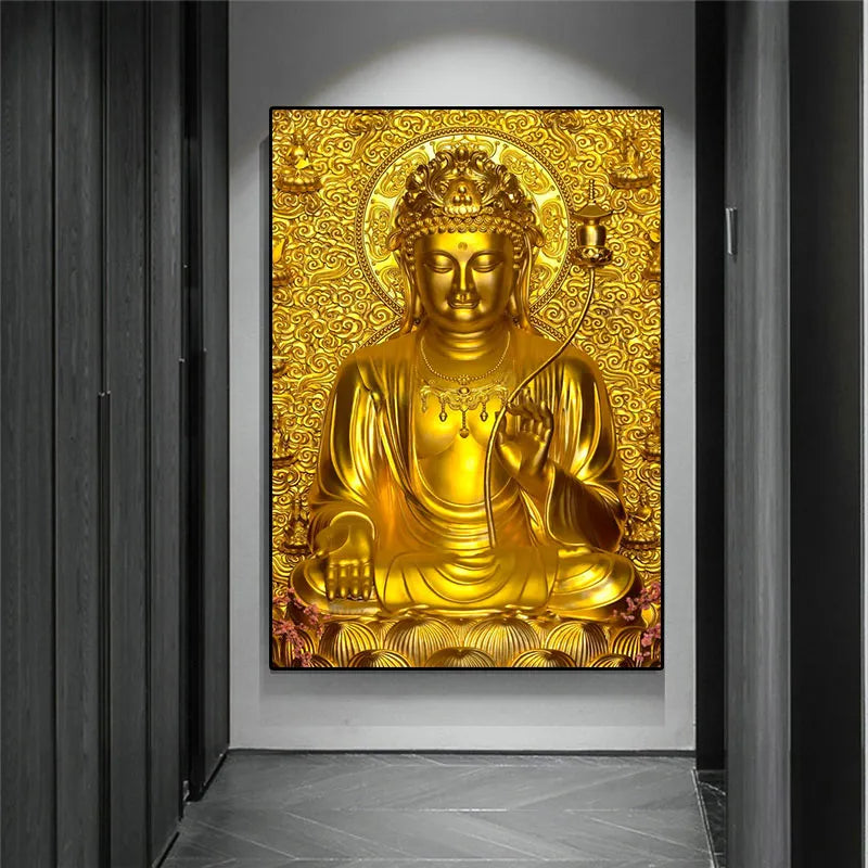 God Buddha Art Canvas Prints