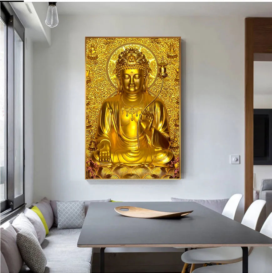 God Buddha Art Canvas Prints