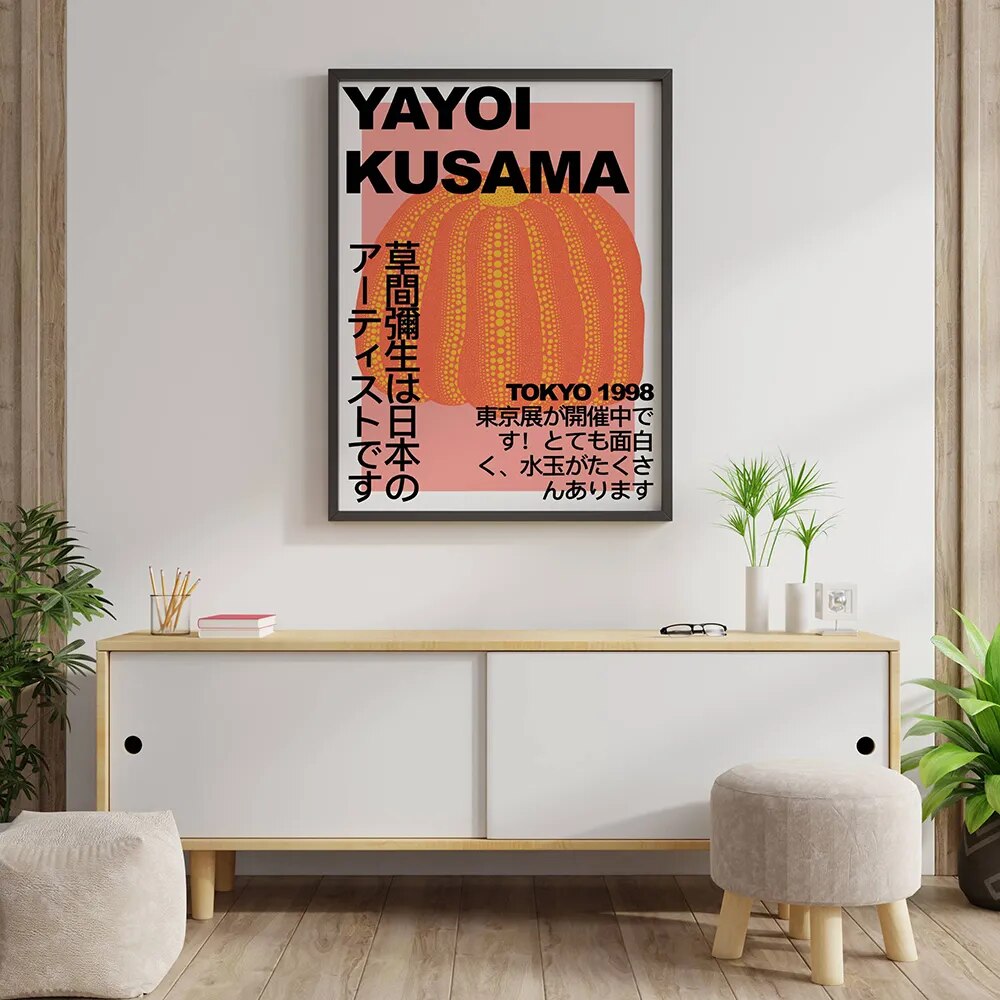 Yayoi Kusama Artwork Exhibition Posters