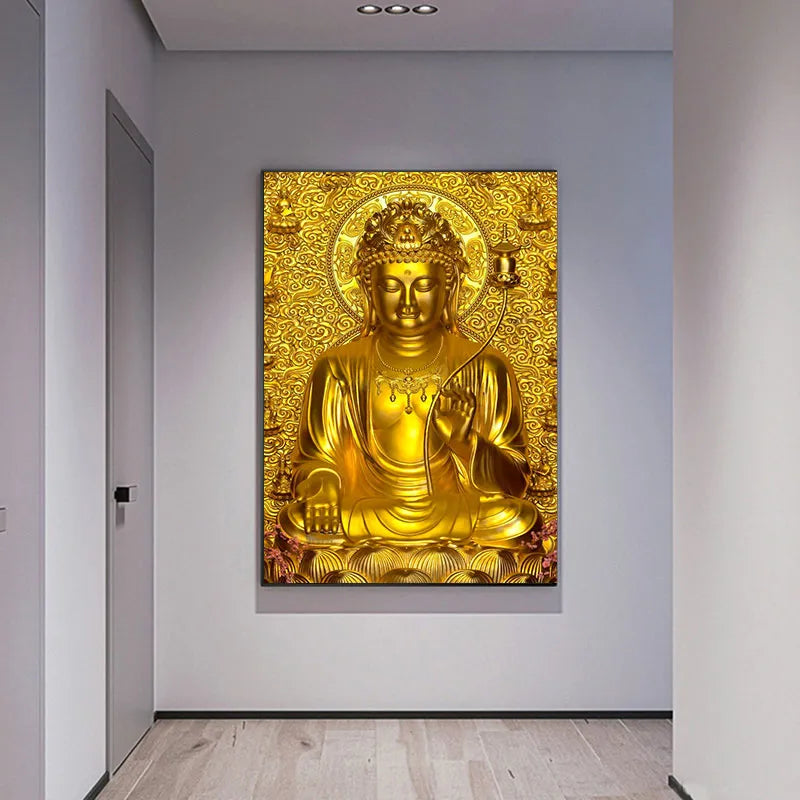 God Buddha Art Canvas Prints