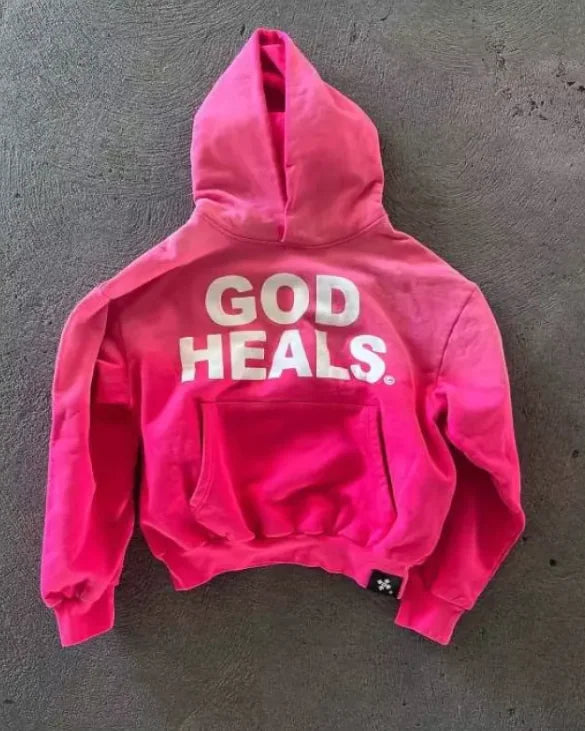 “God Heals” Style Print Women's Hoodie