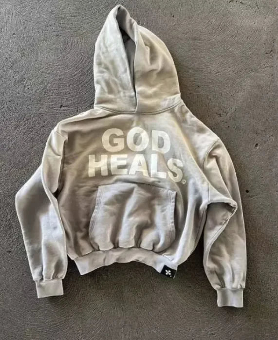 “God Heals” Style Print Women's Hoodie